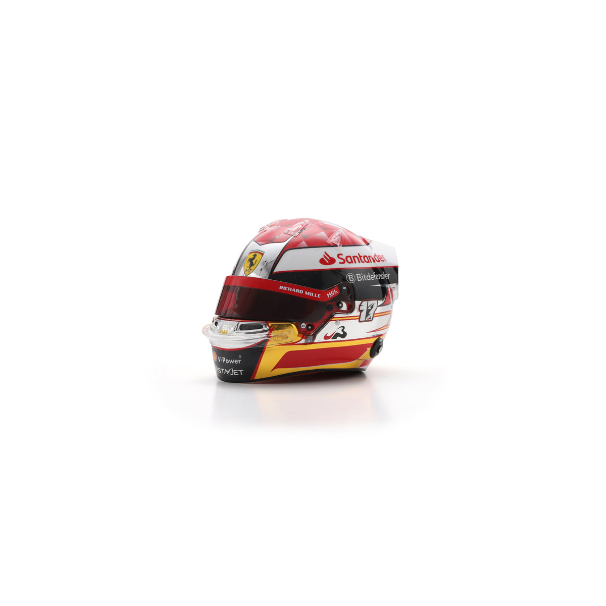 Looksmart LSHEL025 Casque 1:5 - Charles Leclerc – Scuderia Ferrari HP Japan GP 2024 (Tribute to Jules Bianchi)