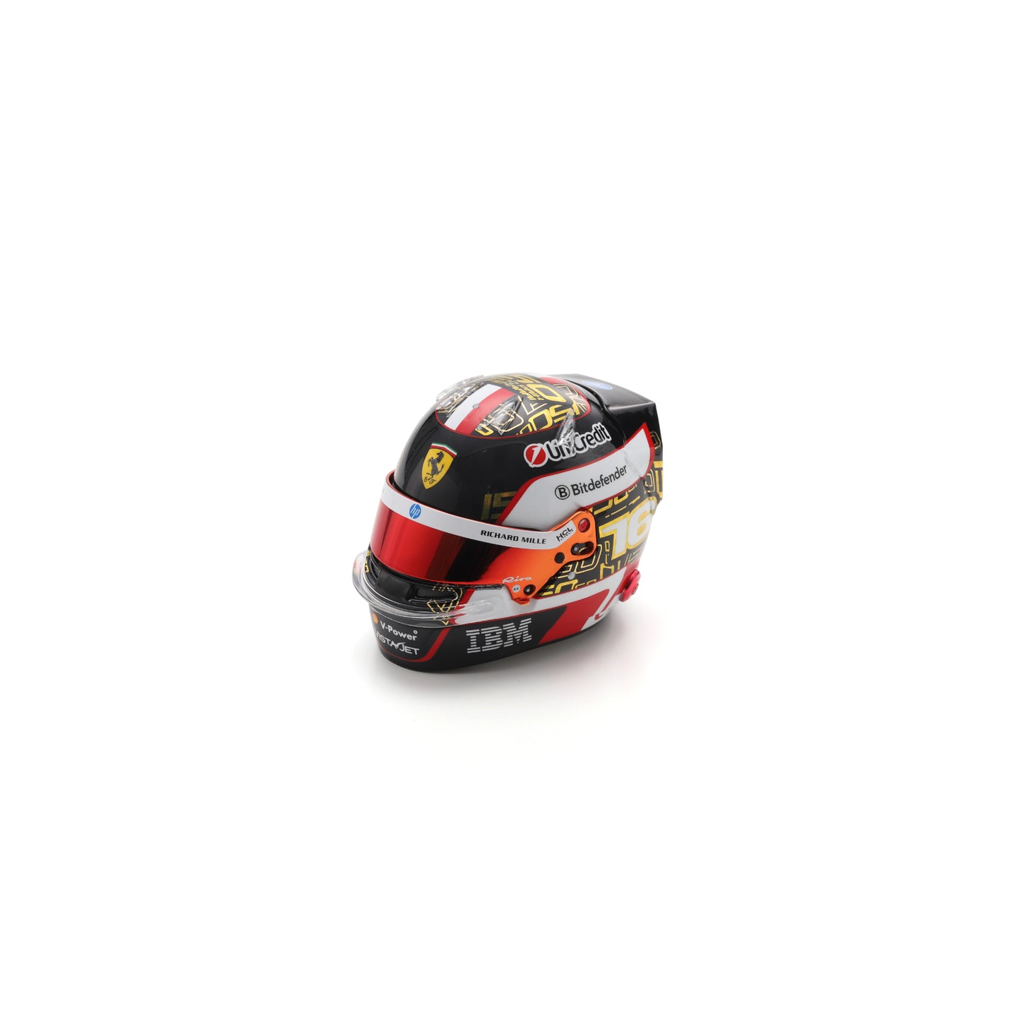 Looksmart LSHEL028 Casque 1:5 - Charles Leclerc - Scuderia Ferrari HP Abu Dhabi GP 2025
