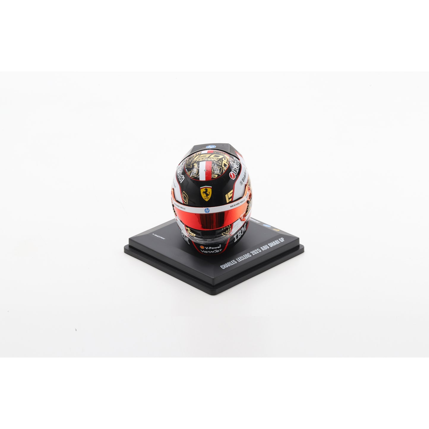Looksmart LSHEL028 Casque 1:5 - Charles Leclerc - Scuderia Ferrari HP Abu Dhabi GP 2025