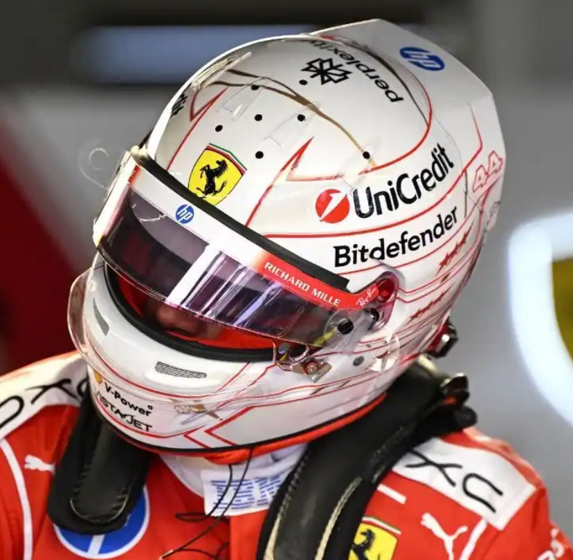 PRECOMMANDE - Looksmart LSHEL033 Casque 1:5 - Lewis Hamilton – Scuderia Ferrari HP Japanese GP 2026