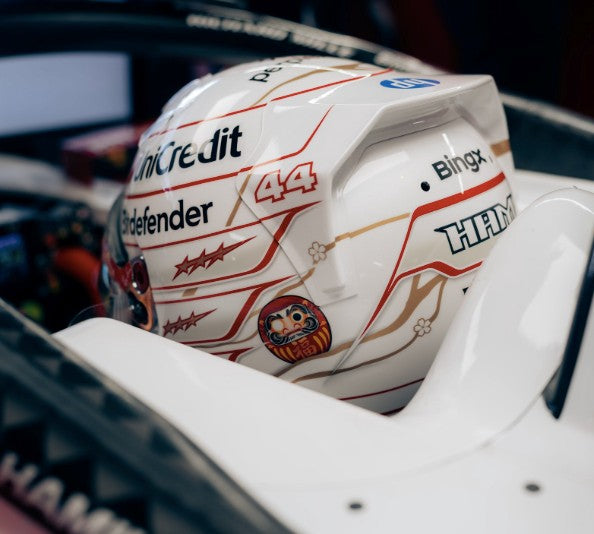 PRECOMMANDE - Looksmart LSHEL033 Casque 1:5 - Lewis Hamilton – Scuderia Ferrari HP Japanese GP 2026