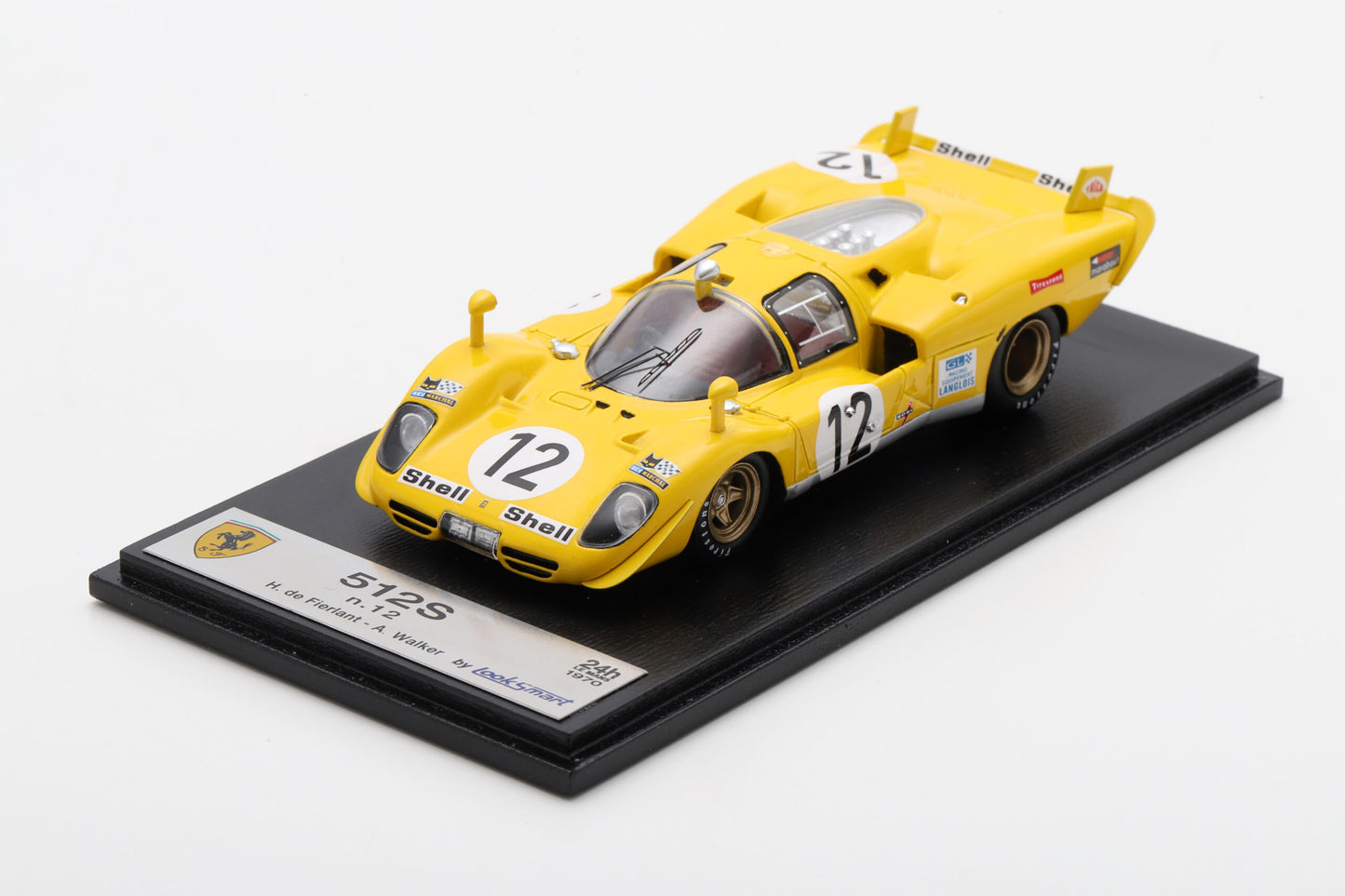 PRECOMMANDE - Looksmart LSLM171 1:43 - Ferrari 512 S No.12 – 5th Le Mans 24H 1970 H. de Fierlant – A. Walker
