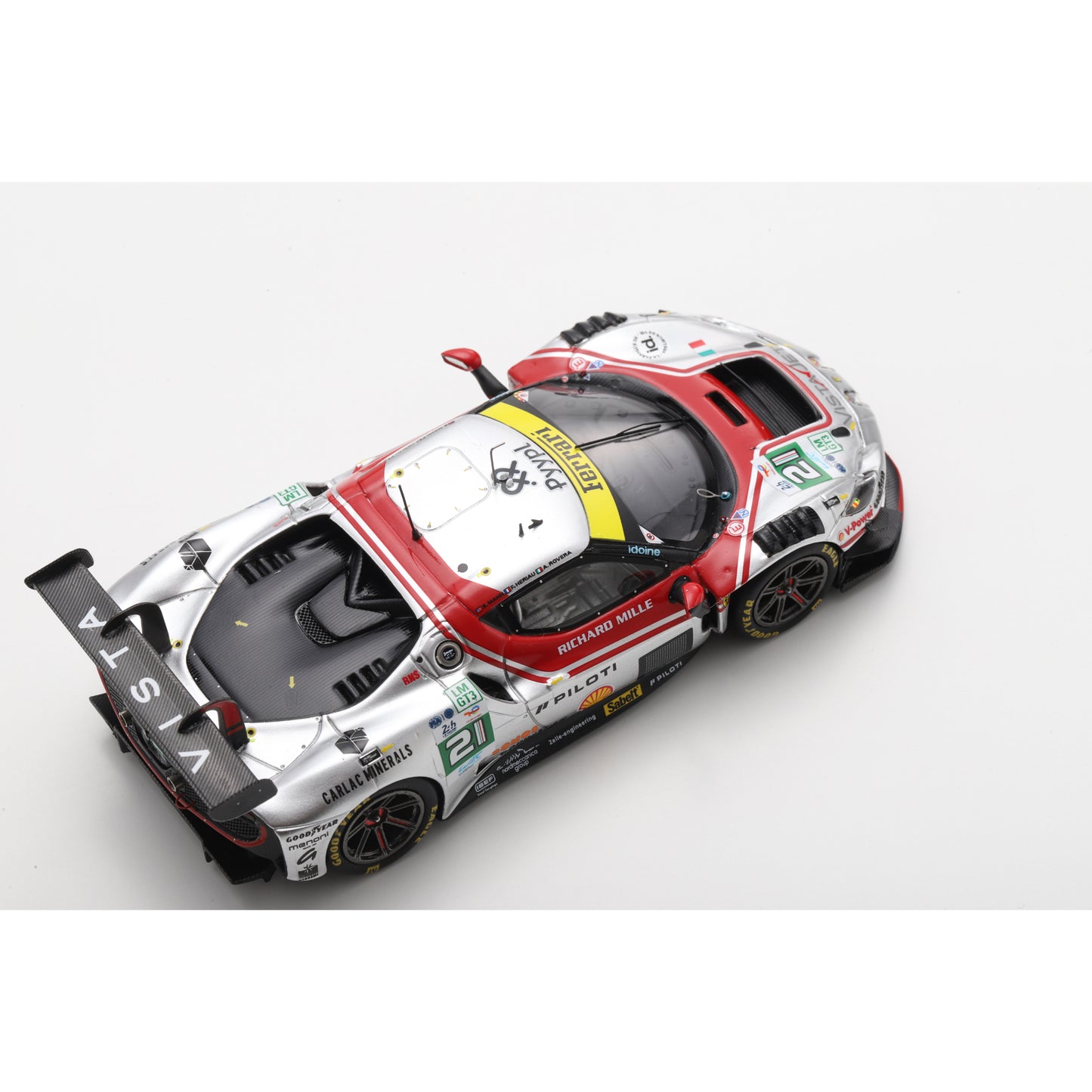 Looksmart LSLM193 1:43 - Ferrari 296 LMGT3 No.21 VISTA AF CORSE Le Mans 24H 2025 2nd Place F. Heriau – S. Mann – A. Rovera