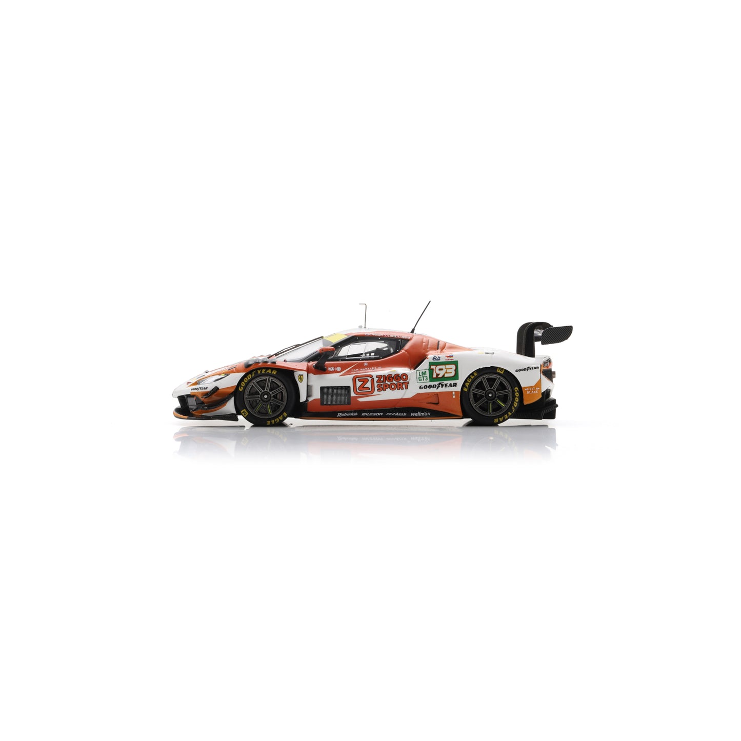 Looksmart LSLM197 1:43 - Ferrari 296 LMGT3 No.193 ZIGGO SPORT TEMPESTA Le Mans 24H 2025 J. Hui – C. Froggatt – E. Cheever 