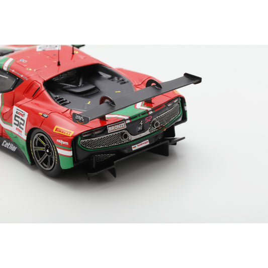 Looksmart LSRC189 1:43 - Ferrari 296 GT3 No.52 AF Corse 2nd Bronze class 24H Spa 2024