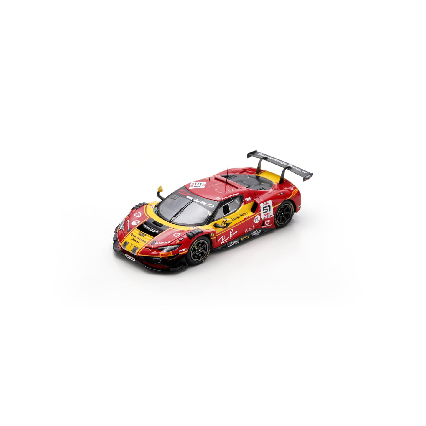Looksmart LSRC206 1:43 - Ferrari 296 GT3 No. 51 AF Corse – 3rd Francorchamps Motors 24H Spa 2025 Alessio Rovera – Vincent Abril – Alessandro Pier Guidi