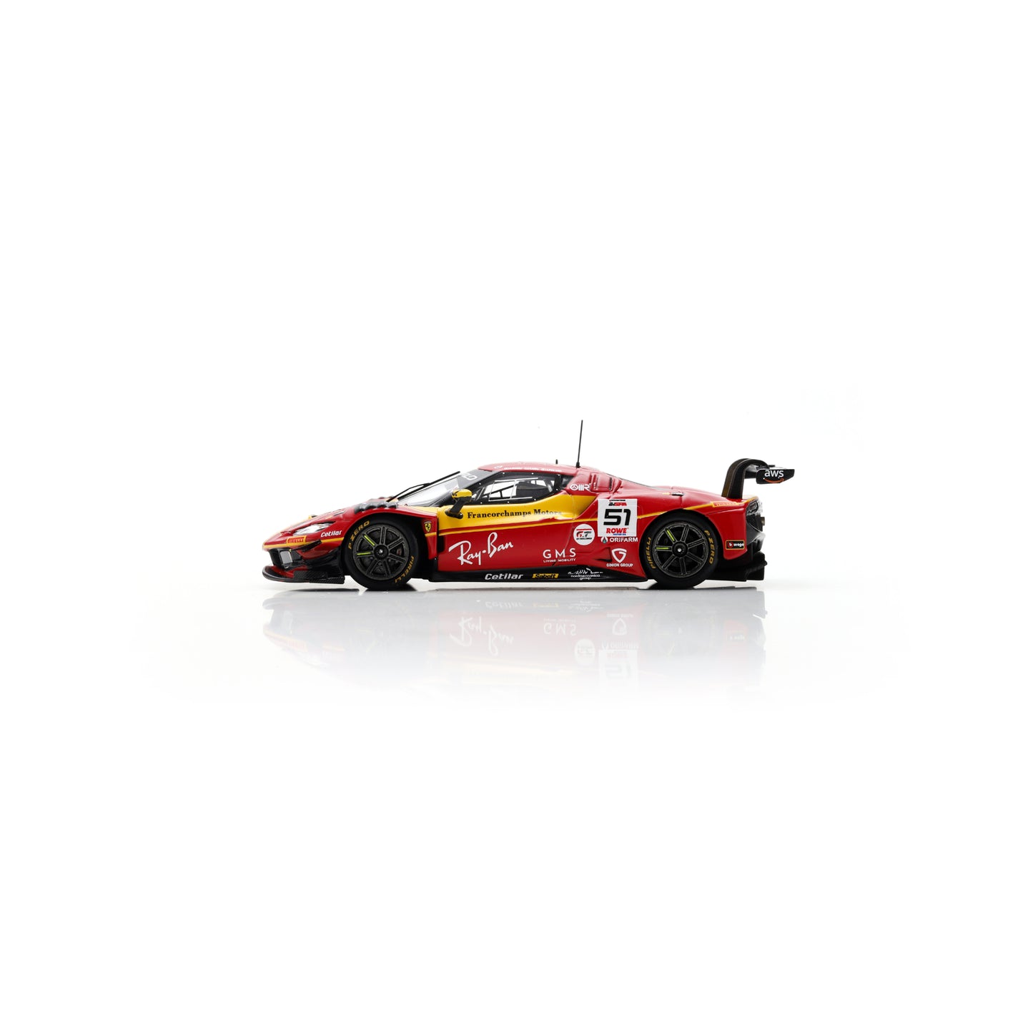 Looksmart LSRC206 1:43 - Ferrari 296 GT3 No. 51 AF Corse – 3rd Francorchamps Motors 24H Spa 2025 Alessio Rovera – Vincent Abril – Alessandro Pier Guidi
