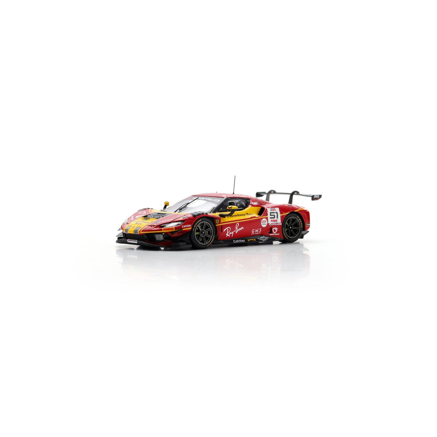 Looksmart LSRC206 1:43 - Ferrari 296 GT3 No. 51 AF Corse – 3rd Francorchamps Motors 24H Spa 2025 Alessio Rovera – Vincent Abril – Alessandro Pier Guidi