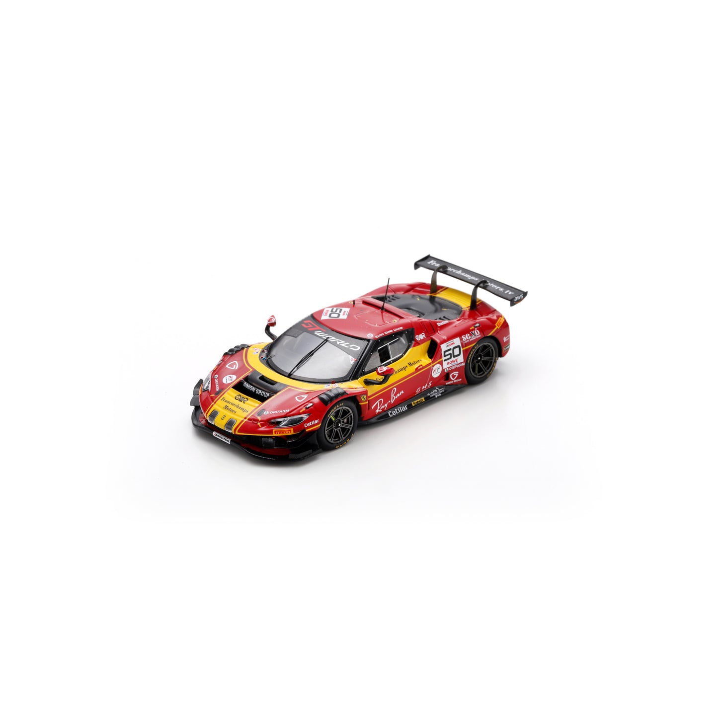 Looksmart LSRC207 1:43 - Ferrari 296 GT3 No. 50 AF Corse – 4th Francorchamps Motors 24H Spa 2025 Eliseo Donno – Antonio Fuoco – Arthur Leclerc