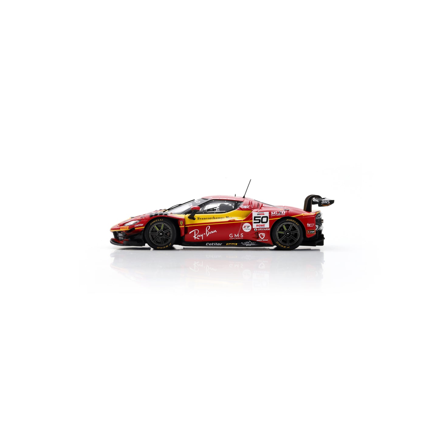 Looksmart LSRC207 1:43 - Ferrari 296 GT3 No. 50 AF Corse – 4th Francorchamps Motors 24H Spa 2025 Eliseo Donno – Antonio Fuoco – Arthur Leclerc