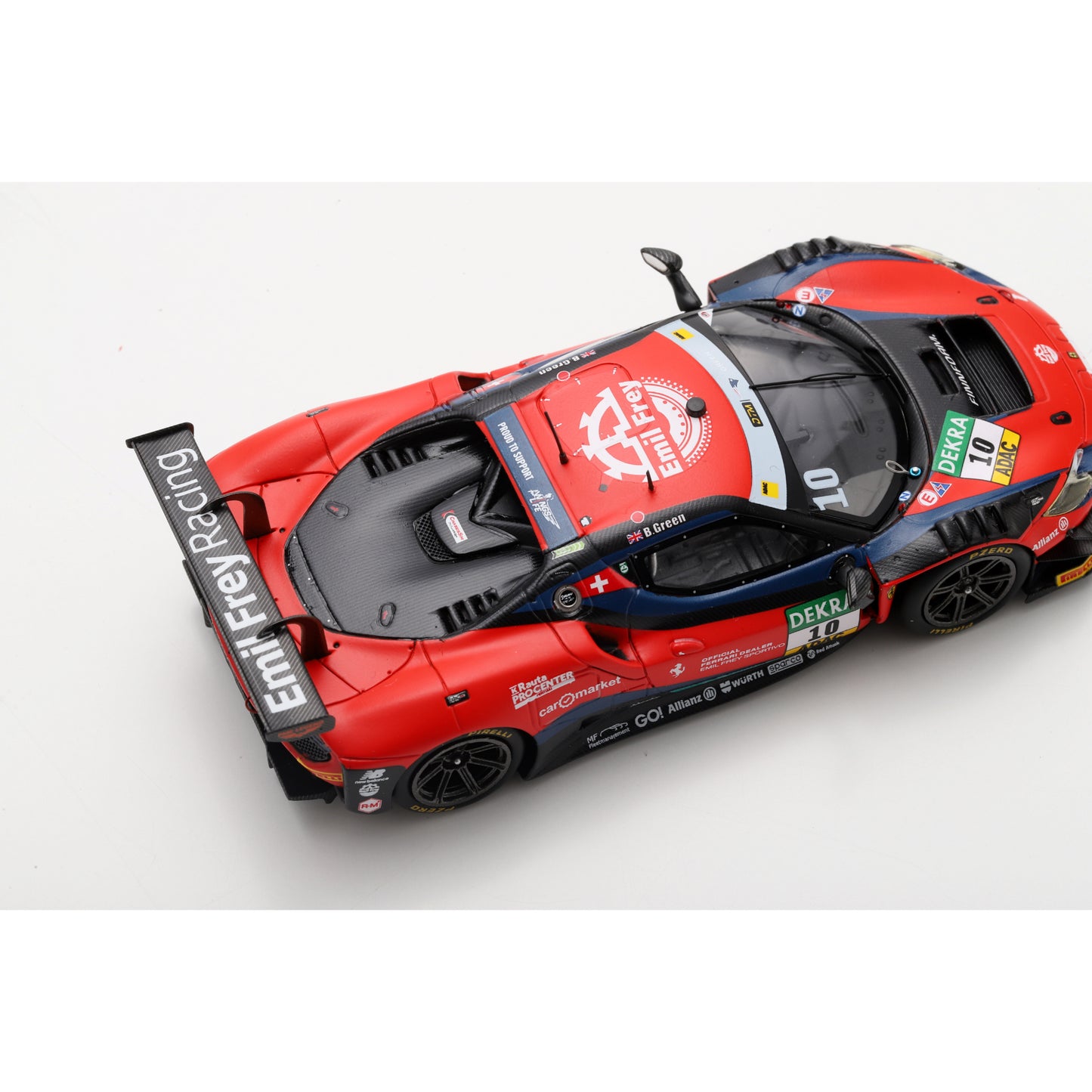 Looksmart LSRC212 1:43 - Ferrari 296 GT3 No.10 Emil Frey Racing – DTM 2025 Ben Green