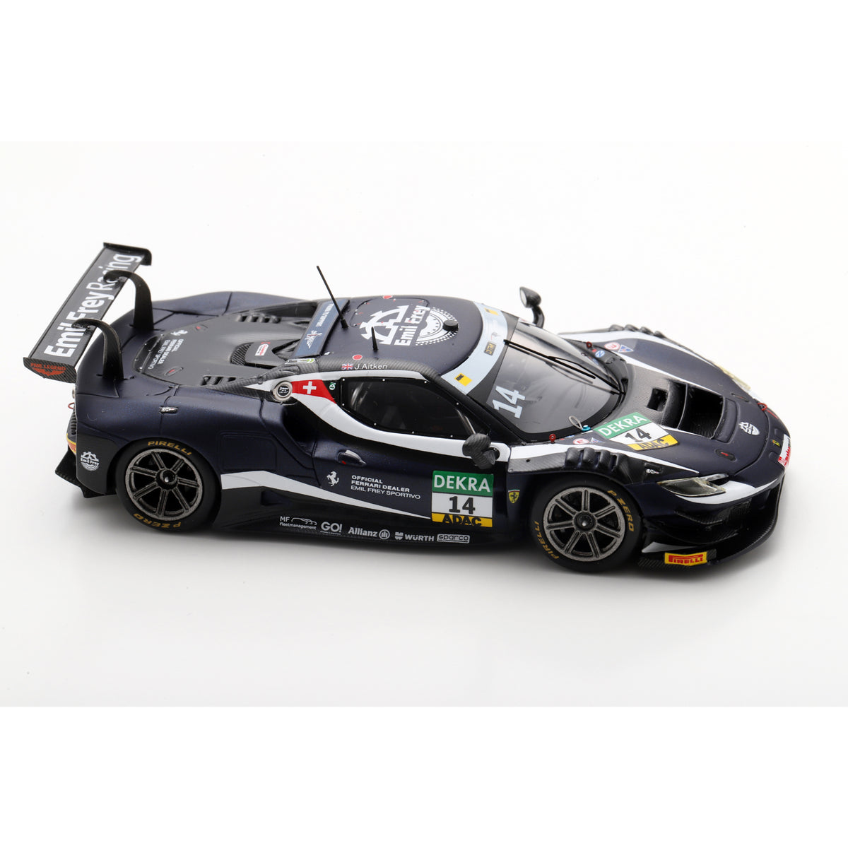 Looksmart LSRC213 1:43 - Ferrari 296 GT3 No.14 Emil Frey Racing – DTM 2025 Jack Aitken