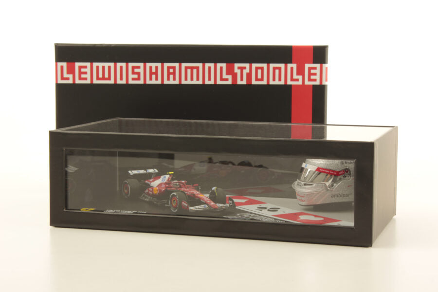 PRECOMMANDE - Looksmart LSSET01 1:43 + 1:5 - Las Vegas GP 2025 – Lewis Hamilton - RACING SET WITH MODEL IN SCALE 1:43 AND HELMET IN SCALE 1:5