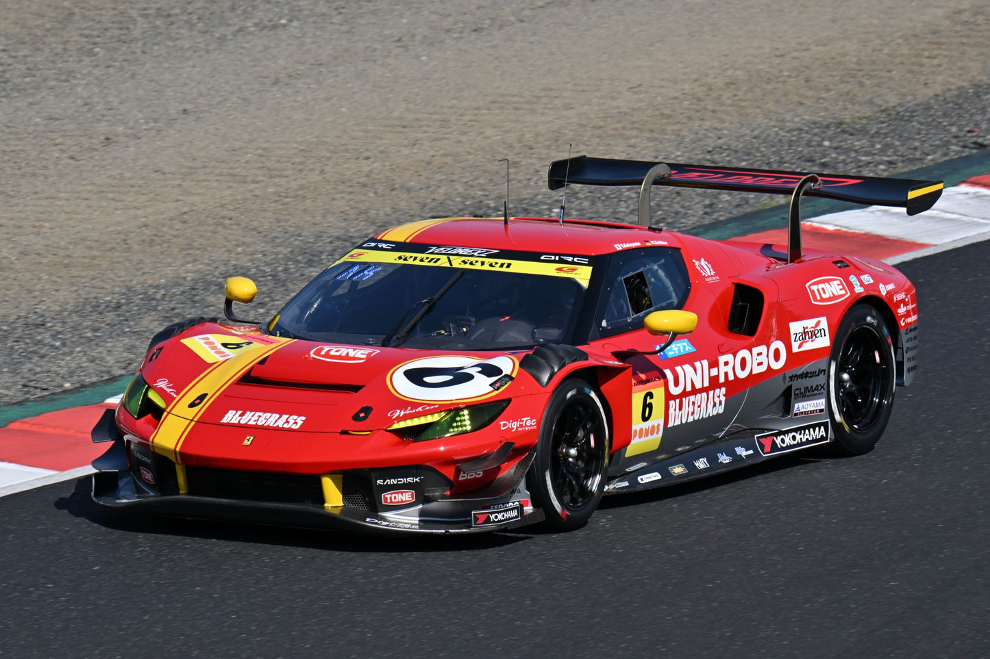 PRECOMMANDE - Looksmart LS43SGT26006 1:43 - UNI-ROBO BLUEGRASS FERRARI VELOREX No. 6 GT300 SUPER GT 2026 Y. Katayama – N. Krütten