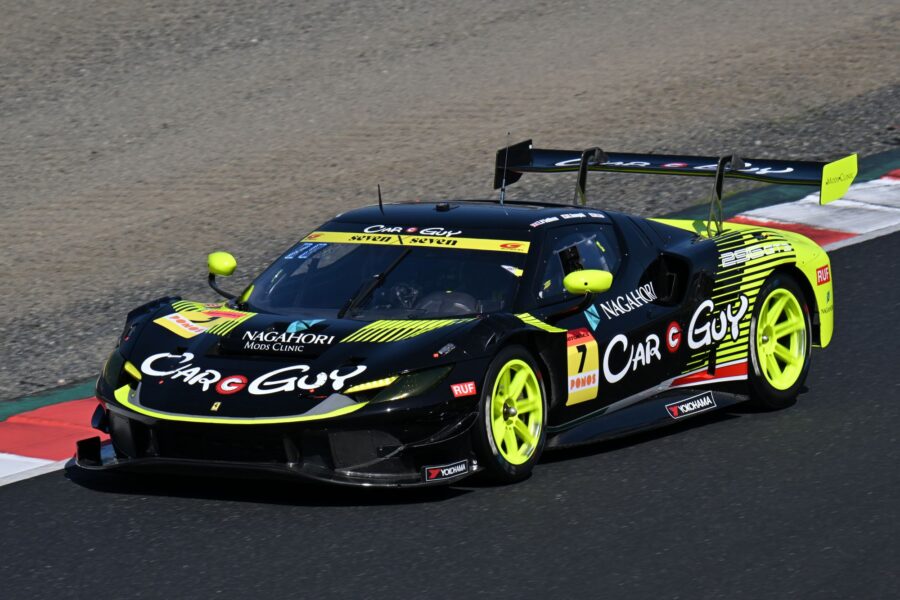 PRECOMMANDE - Looksmart LS43SGT26007 1:43 - CARGUY Ferrari 296 GT3 CARGUY MKS RACING No. 7 GT300 SUPER GT 2026 Z. O’Sullivan – K. Umegaki – R. Ito – T. Kimura