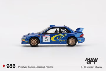 Mini GT MGT00986-L 1:64 - Subaru Impreza WRC99 #5 - Rally Australia Winner 1999 - R. Burns - R. Reid