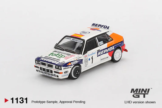 PRE-ORDER - Mini GT MGT01131-L 1:64 - LANCIA Delta Integrale Evoluzione N°1 Monte Carlo Rally 1993 C. Sainz - L. Moya