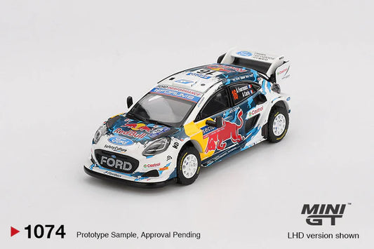 PRECOMMANDE - Mini-GT MGT01074-L 1:64 - FORD Puma Rally 1 N°16 M-Sport Ford WRT Rally Finland 3rd Place 2024 A. Fourmaux - A. Coria