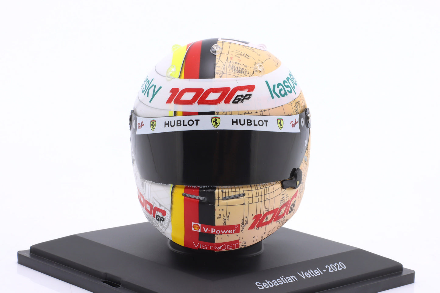 Spark Editions MW8ALA0039 Casque 1:5 - Sebastian Vettel - Scuderia Ferrari - Toscana GP 2020