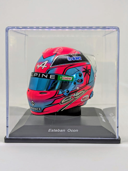 Spark 5HF103 Casque 1:5 - Esteban Ocon - BWT Alpine - Miami GP 2023