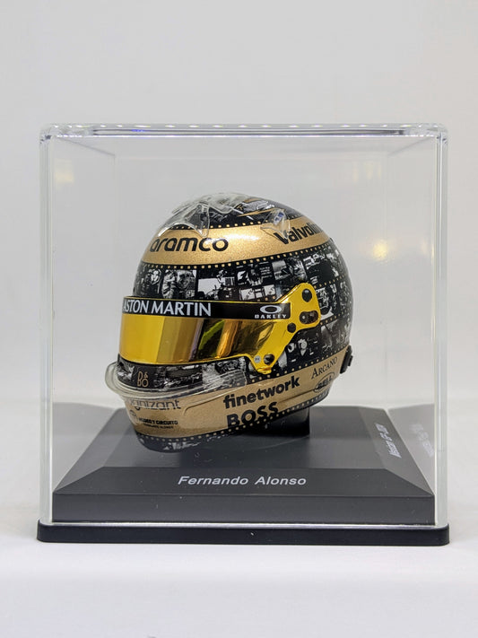 Spark 5HF176 Casque 1:5 - Fernando Alonso - Aston Martin Aramco F1 Team - Mexican GP 2024