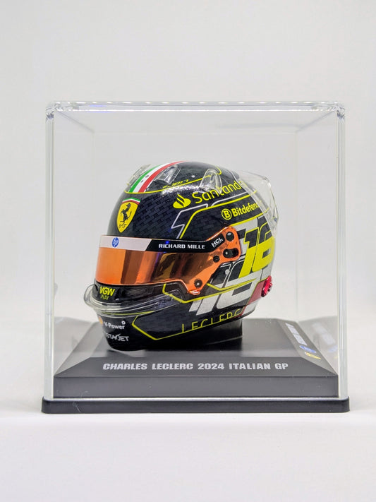 Looksmart LSHEL004 Casque 1:5 - Charles Leclerc – Scuderia Ferrari HP Italian GP 2024 WINNER