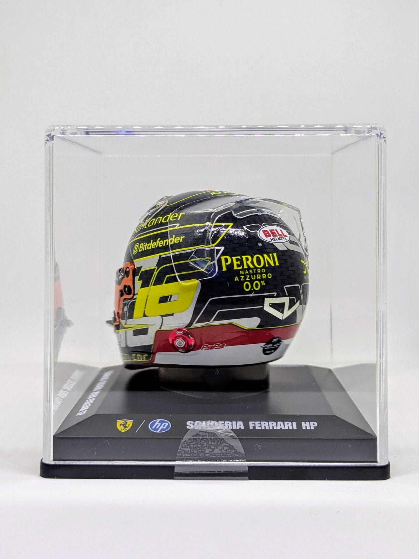 Looksmart LSHEL004 Casque 1:5 - Charles Leclerc – Scuderia Ferrari HP Italian GP 2024 WINNER