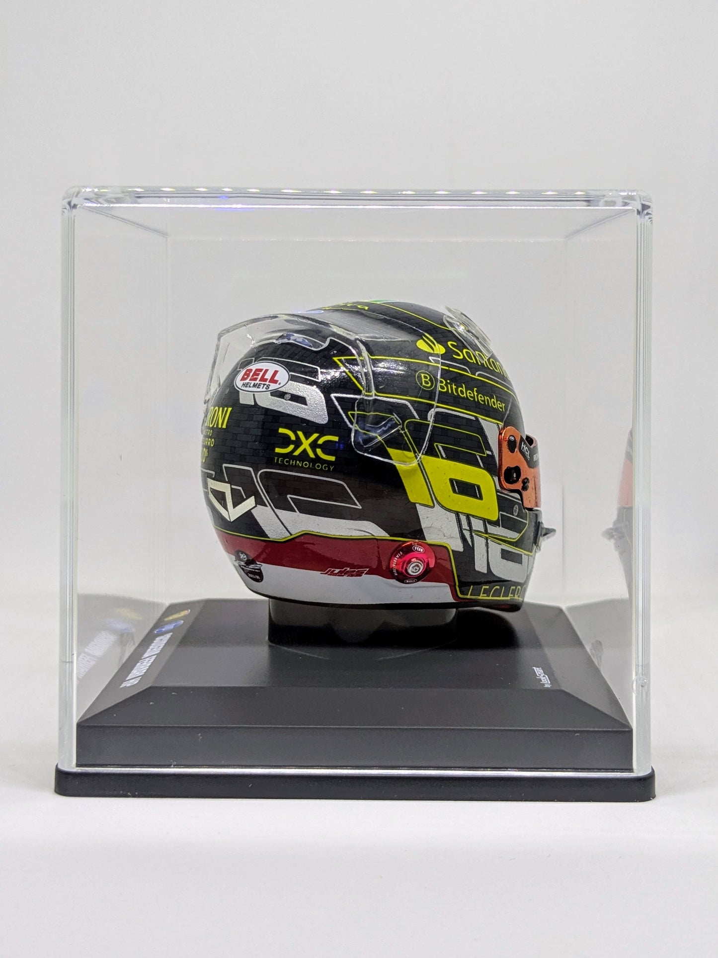 Looksmart LSHEL004 Casque 1:5 - Charles Leclerc – Scuderia Ferrari HP Italian GP 2024 WINNER
