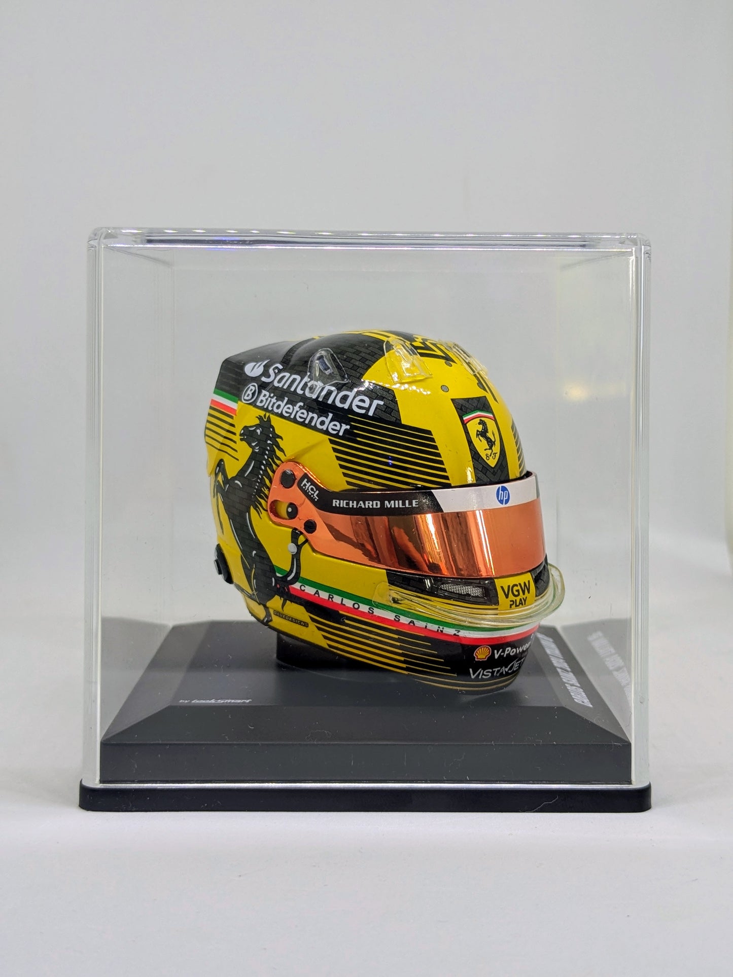 Looksmart LSHEL005 Casque 1:5 - Carlos Sainz Jr - Scuderia Ferrari HP - Italian GP 2024