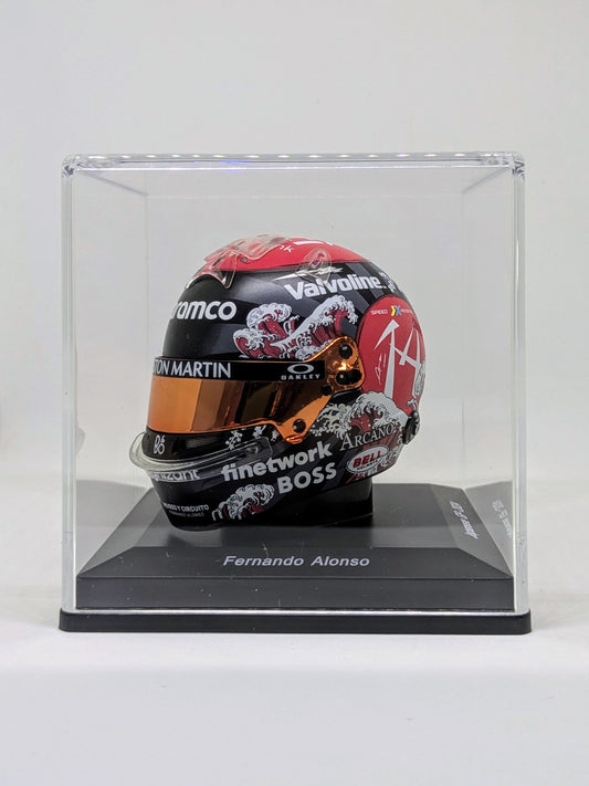 Spark 5HF178 Casque 1:5 - Fernando Alonso - Aston Martin Aramco Formula One Team - Japanese GP 2024