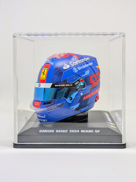 Looksmart LSHEL003 Casque 1:5 - Carlos Sainz – Scuderia Ferrari HP - Miami GP 2024