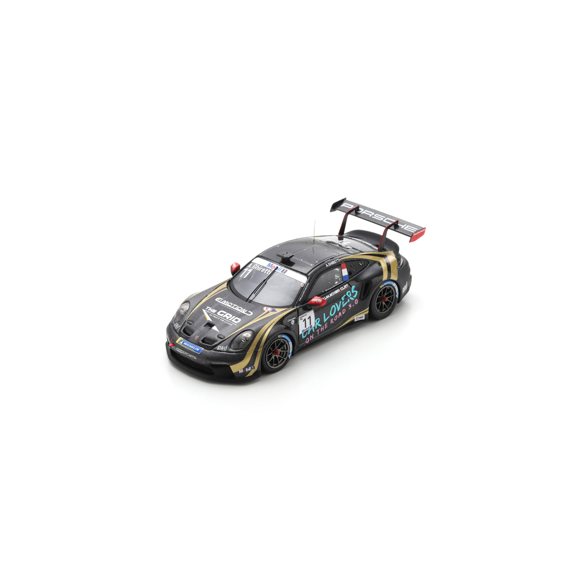 Spark S6339 1:43 - Porsche 911 GT3 Cup No.11 Supercup Driver and Team Champion 2025 Alessandro Ghiretti