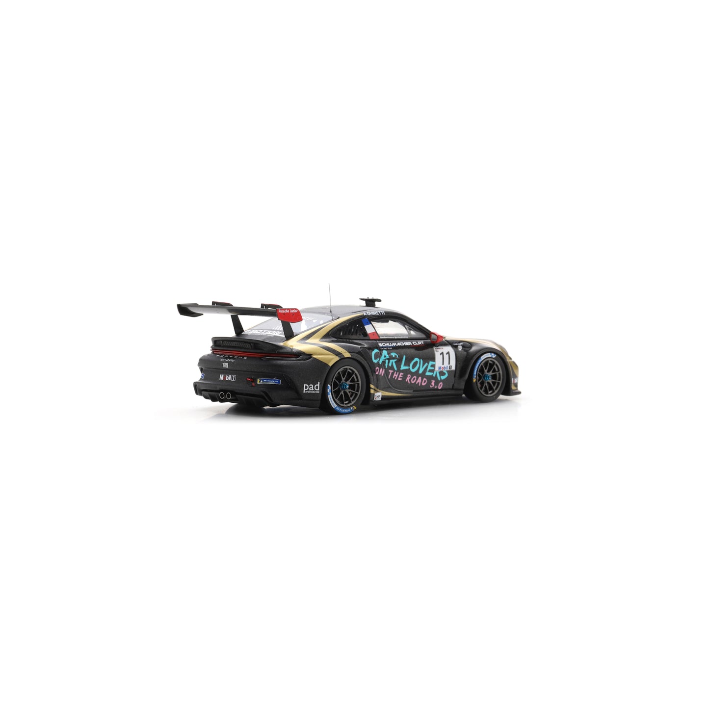 Spark S6339 1:43 - Porsche 911 GT3 Cup No.11 Supercup Driver and Team Champion 2025 Alessandro Ghiretti