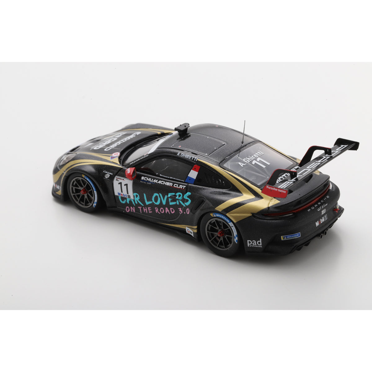 Spark S6339 1:43 - Porsche 911 GT3 Cup No.11 Supercup Driver and Team Champion 2025 Alessandro Ghiretti