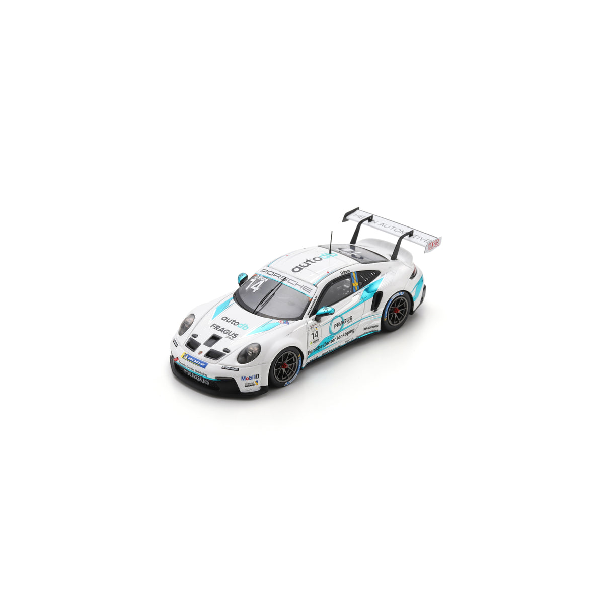 Spark S6341 1:43 - Porsche 911 GT3 Cup No.14 Porsche Carrera Cup Scandinavia Champion 2025 Daniel Ros