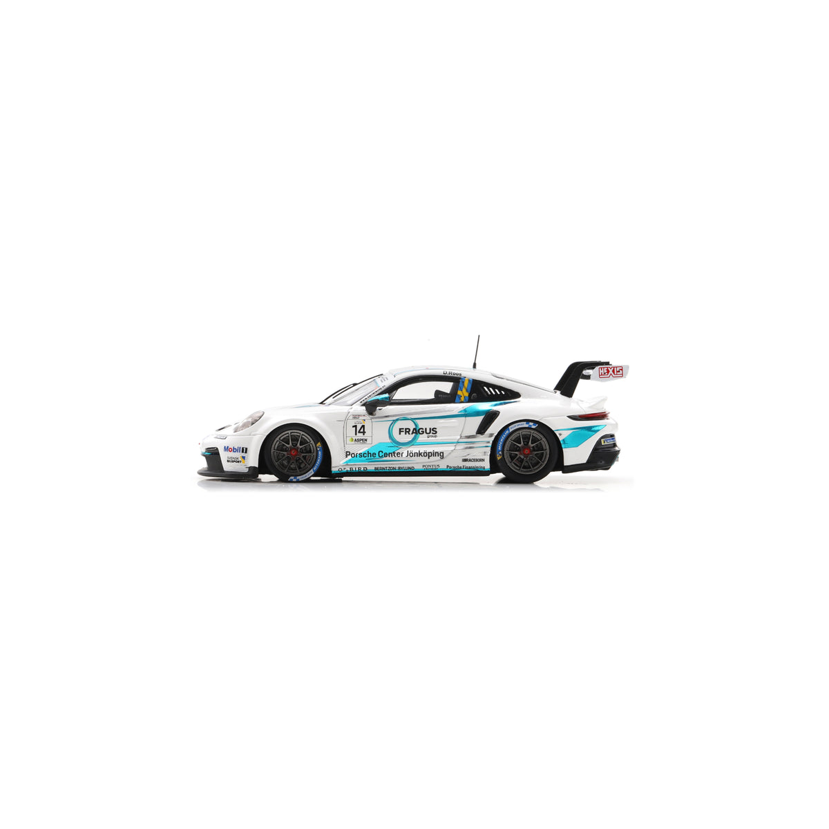 Spark S6341 1:43 - Porsche 911 GT3 Cup No.14 Porsche Carrera Cup Scandinavia Champion 2025 Daniel Ros