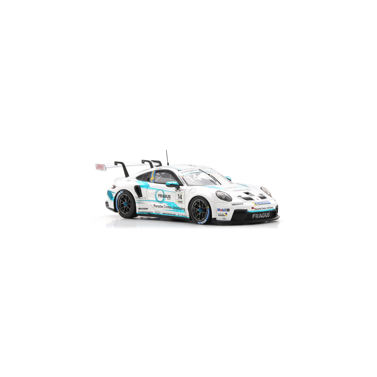 Spark S6341 1:43 - Porsche 911 GT3 Cup No.14 Porsche Carrera Cup Scandinavia Champion 2025 Daniel Ros