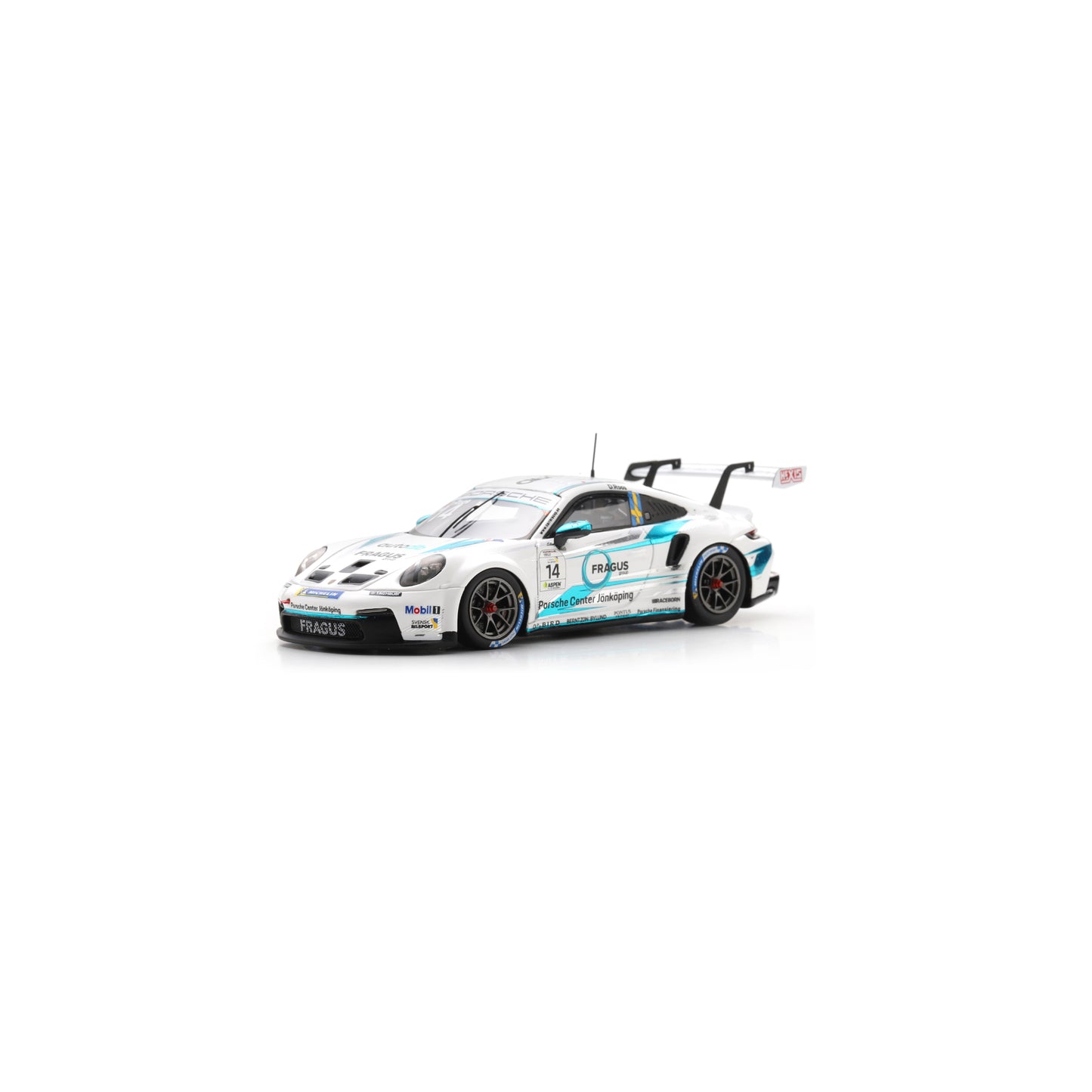 Spark S6341 1:43 - Porsche 911 GT3 Cup No.14 Porsche Carrera Cup Scandinavia Champion 2025 Daniel Ros