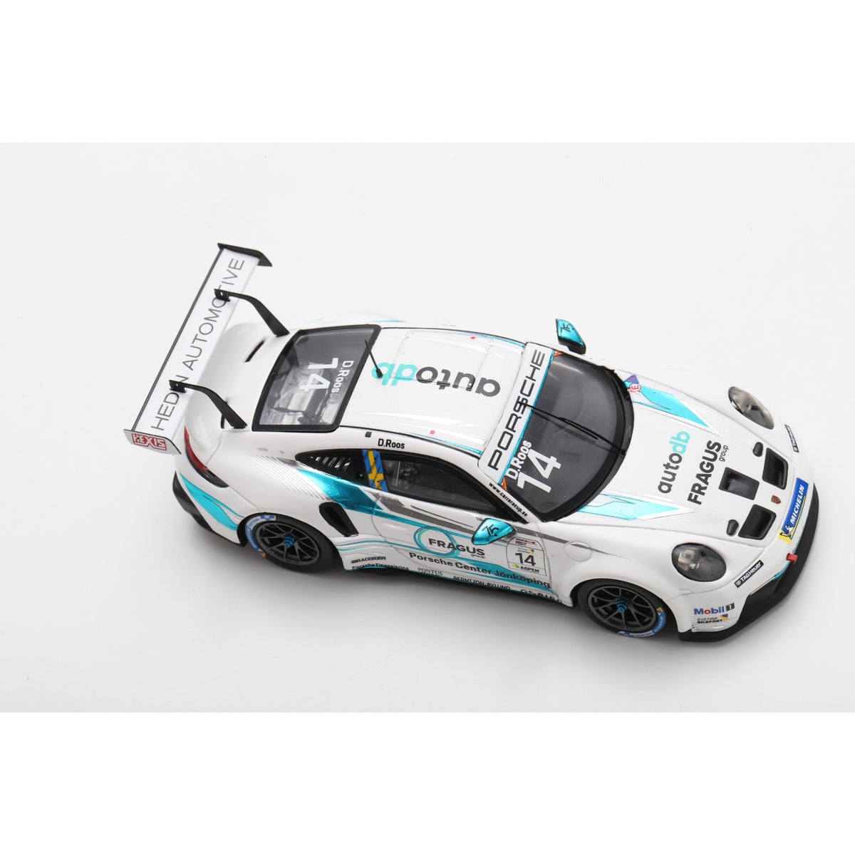 Spark S6341 1:43 - Porsche 911 GT3 Cup No.14 Porsche Carrera Cup Scandinavia Champion 2025 Daniel Ros