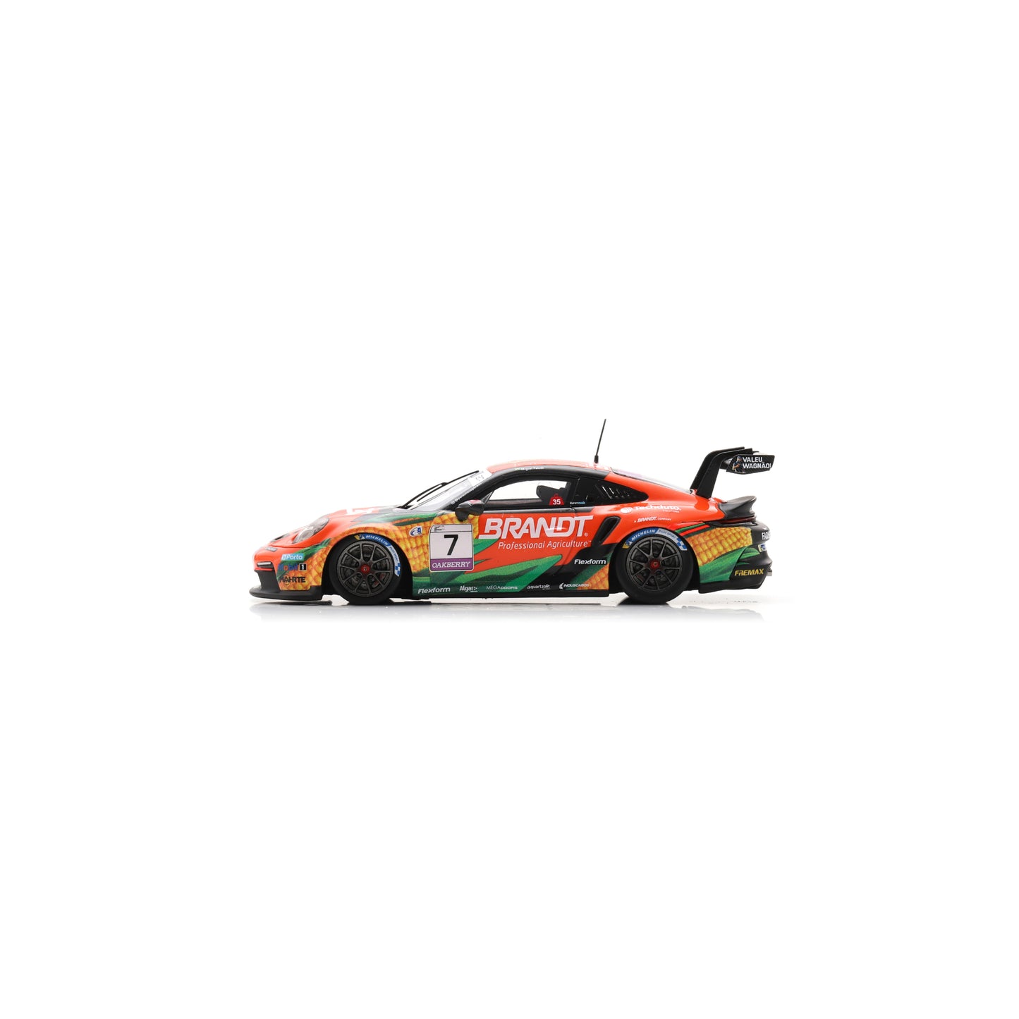 Spark S6342 1:43 - Porsche 911 GT3 Cup No.7 Porsche Carrera Cup Brazil Champion 2025 Miguel Paludo