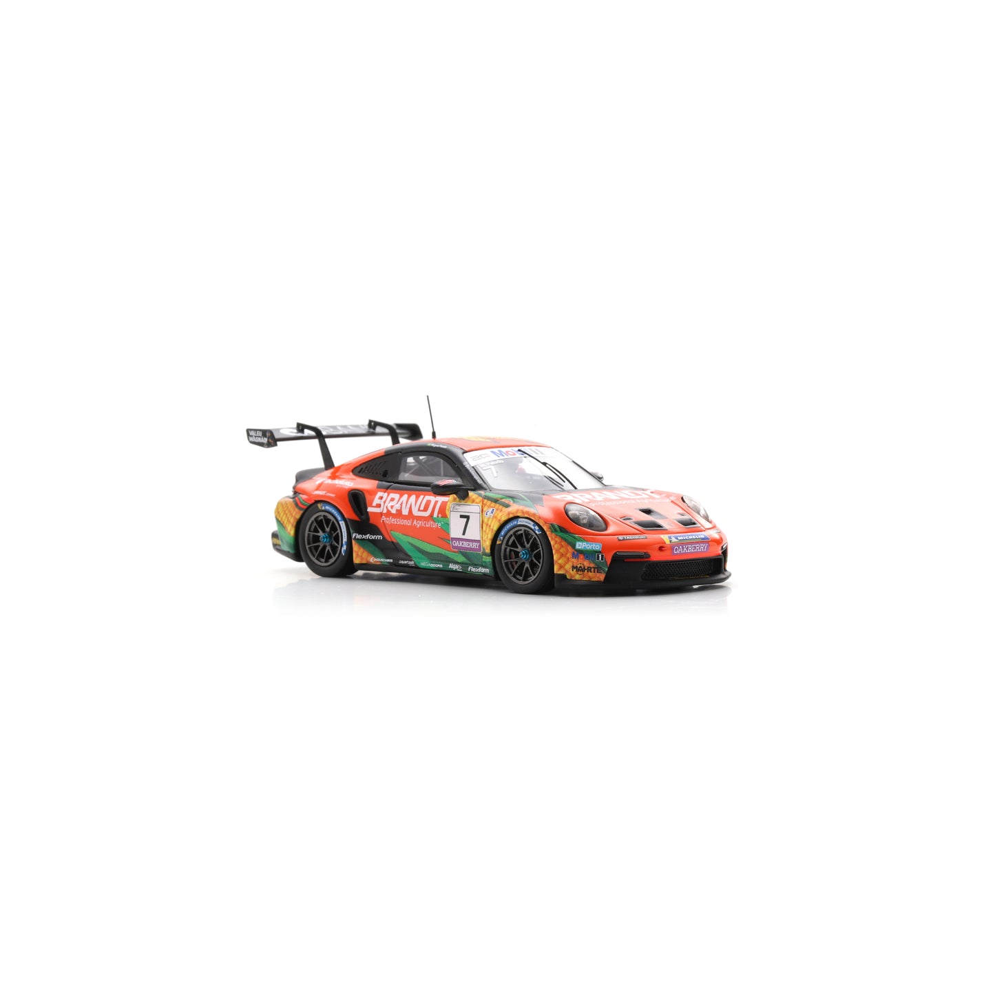 Spark S6342 1:43 - Porsche 911 GT3 Cup No.7 Porsche Carrera Cup Brazil Champion 2025 Miguel Paludo