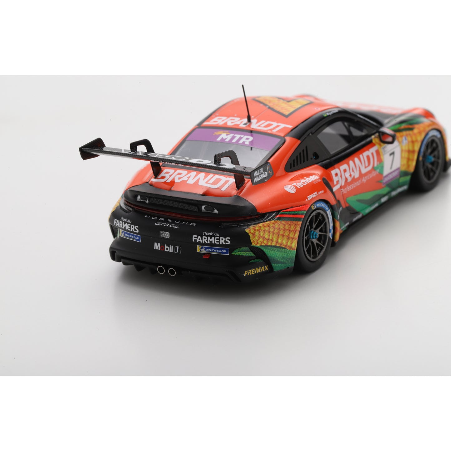 Spark S6342 1:43 - Porsche 911 GT3 Cup No.7 Porsche Carrera Cup Brazil Champion 2025 Miguel Paludo