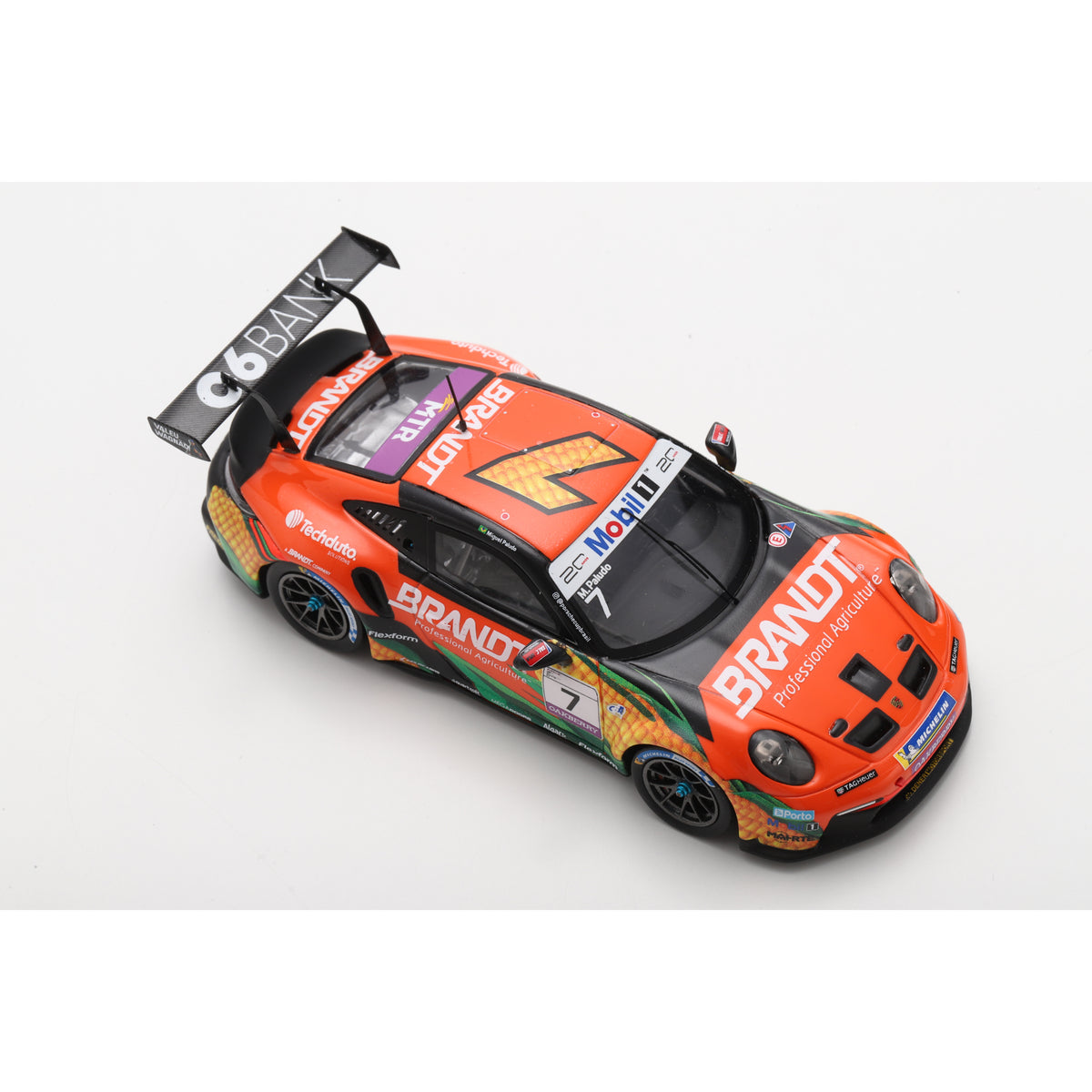 Spark S6342 1:43 - Porsche 911 GT3 Cup No.7 Porsche Carrera Cup Brazil Champion 2025 Miguel Paludo