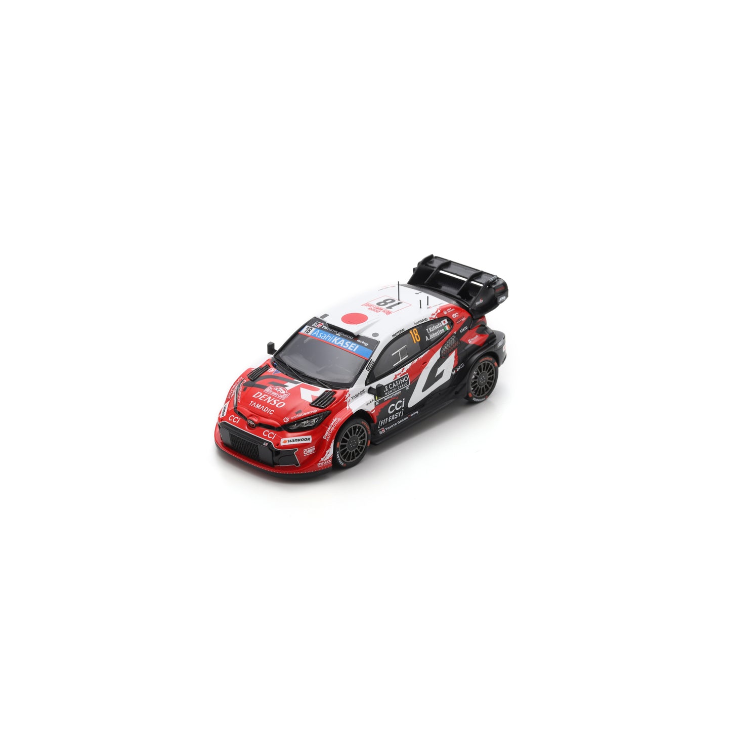 Spark S6914 1:43 - TOYOTA GR Yaris Rally1 N°18 TOYOTA GAZOO RACING WRT Rallye Monte Carlo 2026 T. Katsuta - A. Johnston