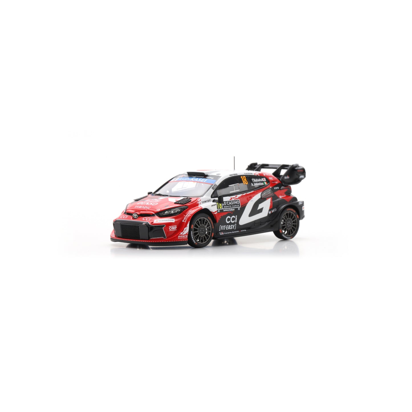 Spark S6914 1:43 - TOYOTA GR Yaris Rally1 N°18 TOYOTA GAZOO RACING WRT Rallye Monte Carlo 2026 T. Katsuta - A. Johnston