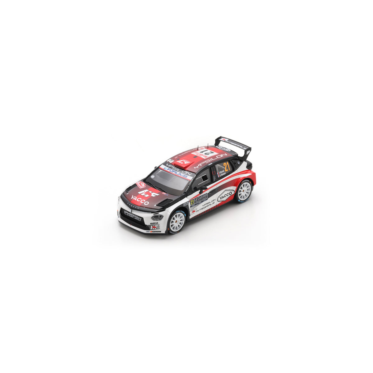 Spark S6923 1:43 - LANCIA Ypsilon HF N°21 LANCIA CORSE HF Rallye Monte Carlo 2026 Y. Rossel - A. Dunand