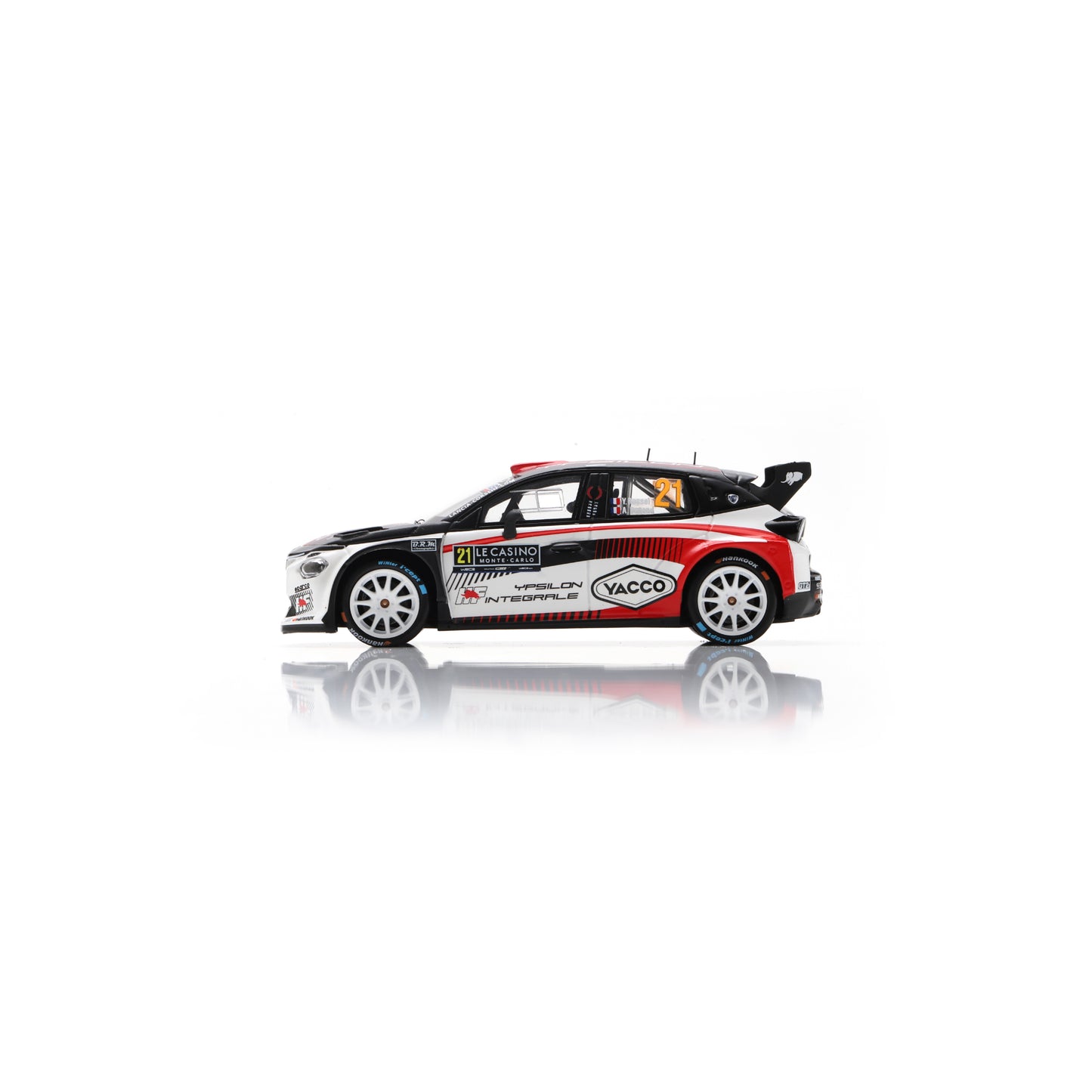 Spark S6923 1:43 - LANCIA Ypsilon HF N°21 LANCIA CORSE HF Rallye Monte Carlo 2026 Y. Rossel - A. Dunand