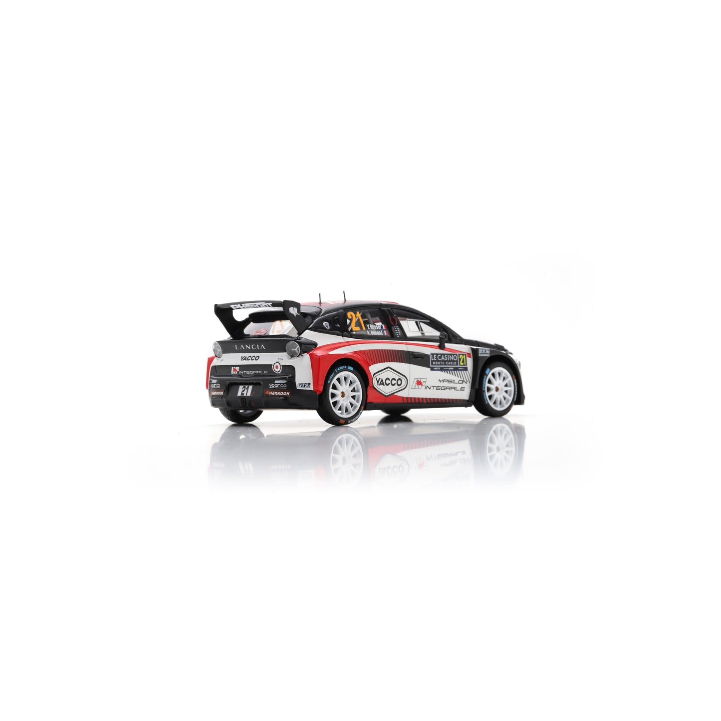 Spark S6923 1:43 - LANCIA Ypsilon HF N°21 LANCIA CORSE HF Rallye Monte Carlo 2026 Y. Rossel - A. Dunand