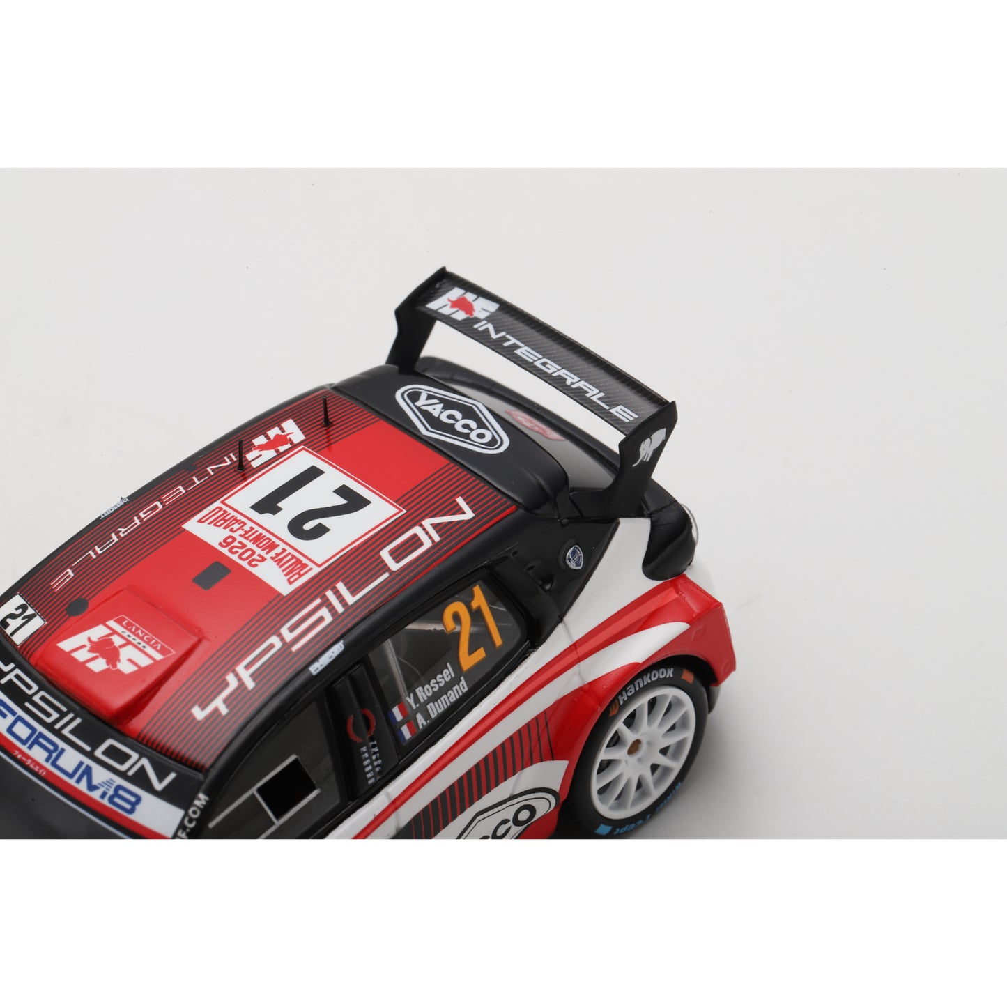 Spark S6923 1:43 - LANCIA Ypsilon HF N°21 LANCIA CORSE HF Rallye Monte Carlo 2026 Y. Rossel - A. Dunand