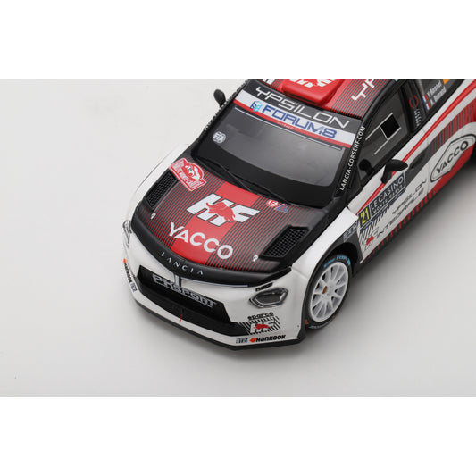 Spark S6923 1:43 - LANCIA Ypsilon HF N°21 LANCIA CORSE HF Rallye Monte Carlo 2026 Y. Rossel - A. Dunand